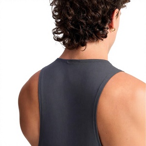 Débardeur de sport personnalisé pour homme, sans manches, pour la gym et l'entraînement, marque privée, fabricant OEM ODM, fournisseur, usine, vente en gros - Product Image 4