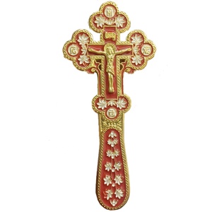 2020 en alliage de <span class=keywords><strong>zinc</strong></span> plaqué or cérémonie Catholique tenant une croix orthodoxe nouveau <span class=keywords><strong>sur</strong></span> <span class=keywords><strong>le</strong></span> nouveau - Product Image 1