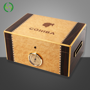Large Capacity Wooden Cigar Humidor Cabinet Wood Cigar Box
