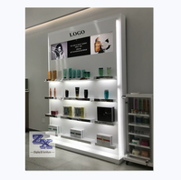Étagère de présentation de produits capillaires de style moderne et luxueux, présentoir de produits capillaires, étagère de présentation de salon de coiffure