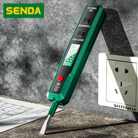 Détecteur de courant sans contact LED, testeur de circuit intelligent inductif pour électricien, stylo de test électrique pour vérification de la continuité des fils sous tension