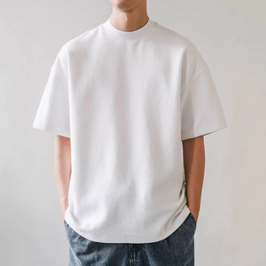 Camiseta Barata de Algodón 100% de Talla Grande <span class=keywords><strong>Americana</strong></span>, Cuello Redondo, Manga Corta, Estampada, Color Sólido, Informal, Transpirable <span class=keywords><strong>y</strong></span> Resistente a las Arrugas para Hombre - Product Image 1