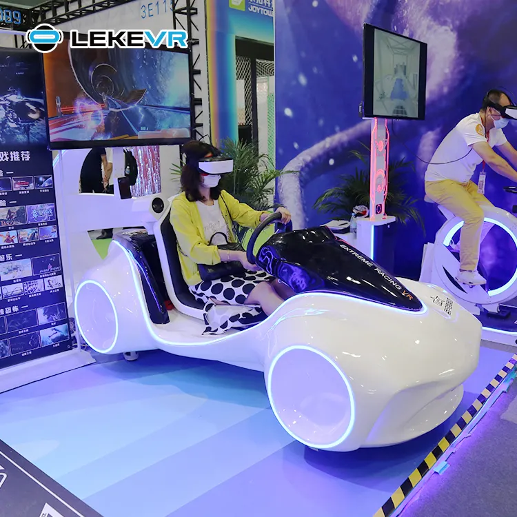 LEKE 9D VR Racing Systems Virtual Reality Race Games Machine Racing Simulator