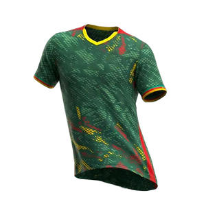 เสื้อฟุตบอลทีมชาติแคเมอรูน 2526 รุ่นใหม่ MBUEMO มิลลา แอฟริกา คัพ อาเบกา ลำลอง ราคาถูก ขายดี เสื้อฟุตบอล Maillot De Foot - Product Image 2