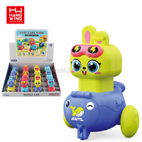 HW Mini Whale Cars Cute Rabbit and Chick Press & Go Cars avec des bonbons aux fruits assortis à l'intérieur pour les enfants