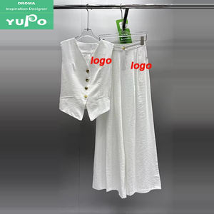 <span class=keywords><strong>Droma</strong></span> New Arrivals Collection Femme Designer Luxury Vest and Skirts Ladies High End Two Pieces Sets for Summer - Product Image 1