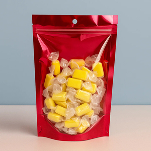 Hot Sale Printed Colorful Finish Candy Stand up Pouch for Sugar Food Packaging Bags for Food <strong>Stuff</strong> with Window and Zipper - Product Image 4