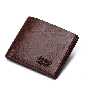 2022 Vintage Short Thin Purse For Man Leather PU Minimalist Money Holder Credit Card Cheap Wallet Men Wholesale