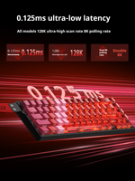 Teclado Xinmeng Beat68 con Interruptores Magnéticos Intercambiables en Caliente, Tri-Modo, Cableado, Inalámbrico 2.4G, Bluetooth, Retroiluminación RGB, Personalizable, para Juegos Electrónicos
