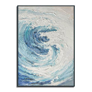 Hiện đại 3D tùy chỉnh sơn dầu tay sơn kết cấu trừu tượng vải tường nghệ thuật trang trí nội thất đóng khung lớn tác phẩm nghệ thuật nghệ thuật Deco thiết kế - Product Image 3