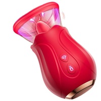 Zungen-Leck- und Saugvibrator Weiblicher Nippel-Brust-Massager Klitoris-G-Punkt-Stimulator 2-in-1 Weiblicher Masturbator Erwachsenen-Sexspielzeug
