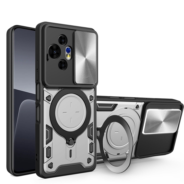 with Magnetic Shockproof TPU PC Phone Case with Ring Stand Holder Protective Cover Case for TCL 50 Nxtpaper 5G Phone Cases