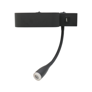 Cổ Ngỗng Tường Ánh Sáng Có Thể Sạc Lại Đèn Tường Sáng Tạo Đầu Giường USB 3W + 6W LED Đọc Sách Ánh Sáng LED Trong Nhà Khách Sạn Đọc Tường Đèn - Product Image 2