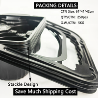 Plateau en plastique réutilisable et jetable avec porte-gobelets pour emporter des gobelets à café, plateau de transport en plastique avec poignée