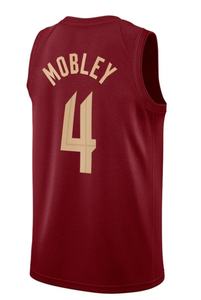 2024-25ニュークリーブランド高品質バスケットボールジャージー縫製ロゴ刺繍入りジャージーカスタムジャージーロゴ付き - Product Image 5