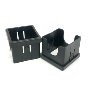 Universal <b>Plastic</b> Square Tube Connector 60mm-50mm Reducer for Gym Rack & Metal Frame Construction - Product Image 1