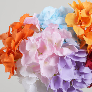 Flor de Hortensia Artificial Greenway, Base Individual, Planta Completa, Pétalos de PVC, Arreglo Floral Decorativo para Días Festivos y Festivales - Product Image 2