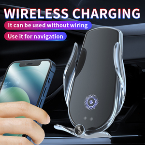 Chargeur sans fil pour voiture Capteur auto infrarouge Station de charge pour IPhones 16 14 15W Chargeur rapide Support de téléphone portable <span class=keywords><strong>Batterie</strong></span> intégrée - Product Image 4