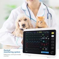 Moniteur portable multiparamètres rechargeable à écran tactile pour signes vitaux, ECG, fréquence cardiaque, patient, animal, hôpital, vétérinaire
