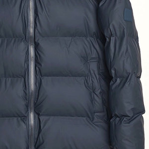 Veste longue matelassée pour homme, vêtements d'hiver, conception personnalisée OEM, imperméable, respirante, à capuche, en polyester - Product Image 5