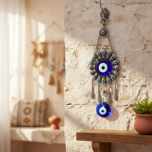 CRISTAL MAL OJOS ADORNO DE PARED 10X28 CM Exquisita pieza decorativa para colgar en la pared - Product Image 3