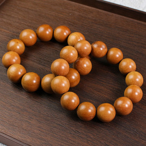 สร้อยข้อมือไม้พุทรา 18 20 มม. รูปทรงลูกบอล ดีไซน์เรียบง่าย สวมใส่ได้ทุกวัน เครื่องประดับลูกปัดอย่างดี - Product Image 4