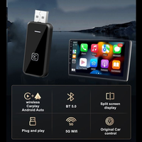 Boîte Android Ai Carplay 2-en-1, adaptateur multimédia intelligent, adaptateur sans fil Carplay, lecteur Android Type C pour 98% des voitures filaires