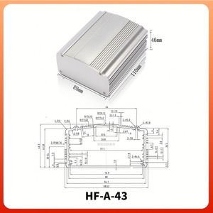 Aluminum Extrusion Profil Gehuse Box Metal Electrical Control Case Custom Industrial Anodized Profile Electronic Switch Box - Product Image 3
