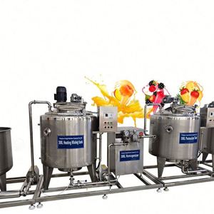 Línea de máquinas pasteurizadoras de jugo de manzana Mango, máquina de procesamiento de tanque de mezcla de jugo a pequeña escala - Product Image 5