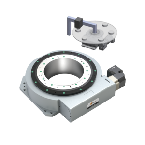Mesa de Indexación Rotatoria CNC de Alta Precisión con Centro Hueco y Reductores de Velocidad, Plataforma Giratoria de Bajo Desfasamiento para Movimiento Libre - Product Image 1