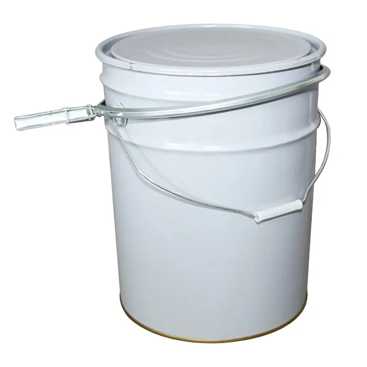 20 liter metal tin pail with lug lid,Food grade metal bucket, anti-rust and anti-corrosion