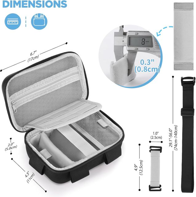 Custom Protective & Lightweight Portable Hard Carrying Case Camera Bag for Canon Power Shot/Sony DSCW800/DSCW830 Digital Camera