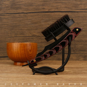 Barbería de alta calidad para hombre, mango plegable, clásico, corte de barba, afeitadora, negra, recta, nuevo diseño - Product Image 5