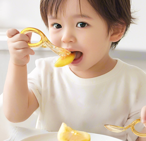 Fourchette et cuillère d'apprentissage PPSU pour bébé, fourchette et cuillère à manche court pour aliments complémentaires - Product Image 5