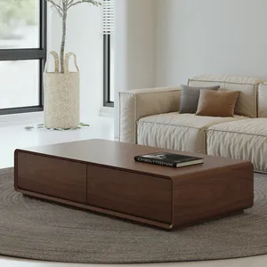 Fabbrica direttamente vendita tavolino da caffè di lusso moderno Set di mobili da soggiorno tavolini da caffè in legno con Set di tavolini da tè con cassetto