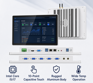 PC Industrial RK3568 1920x1080 Pantalla Táctil HMI <span class=keywords><strong>Todo</strong></span> en Uno, Computadora <span class=keywords><strong>Todo</strong></span> en Uno con 4GB/8GB de RAM, Sistema Operativo Windows 10/Linux - Product Image 1