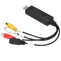 Convertidor USB 2,0 VHS a DVD de vídeo analógico a formato Digital, Audio, vídeo, DVD, tarjeta de captura de grabación VHS, adaptador de PC de calidad