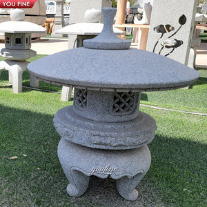 Outdoor Decorazione del <span class=keywords><strong>Giardino</strong></span> di Pietra di Granito Pagoda Lanterne per la Vendita - Product Image 2