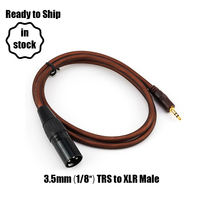 Câble audio équilibré Yinyu AC086P XLR mâle vers TRS 3,5 mm pour smartphone, ordinateur portable, mixeur, enregistrement