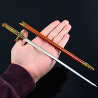 Épée miniature de 30 cm en alliage de zinc, modèle d'épée de Gryffondor, accessoire de cosplay Harry Potter, jouet décoratif de bureau, cadeau