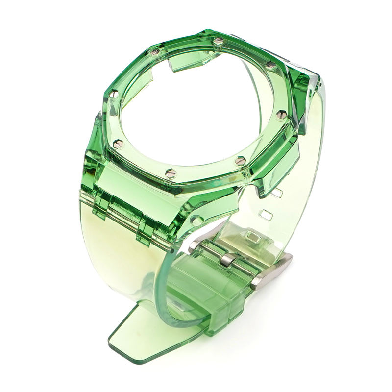 Bracelet et étui vert