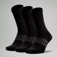 Chaussettes de compression athlétiques pour hommes et femmes, rembourrées, avec logo personnalisé, antibactériennes, antidérapantes, jetables, pour l'automne