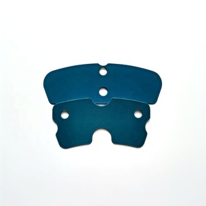 Hoge Temperatuur Weerstand Blauwe Kleur Rubber Geweven Brake Pad Anti Piepen Shims Met Lijm D1951 - Product Image 1