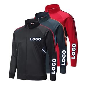 Maillot de football personnalisé avec logo imprimé, respirant, à séchage rapide, pour l'échauffement, entraînement, survêtement à manches longues pour hommes - Product Image 6