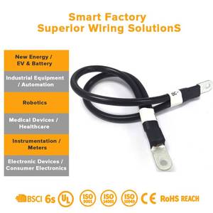 EV-Motor- und Batterie-Verbindungskabel Kabelbaum 2-adrig 50 Ampere mit 8AWG Kupfer PBT für Hochspannungssystem-Anwendungen - Product Image 3