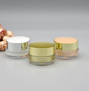 Botella de Champú Redonda de Alta Gama con Tapa de Rosca, Acrílico de Alta Calidad, Bomba Sin Aire para Viajes de Día y Noche, Envase Cosmético Vacío - Product Image 6