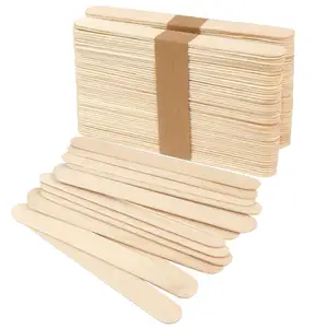 Wholesale New Style Eco Friendly Custom Packaging Birch Disposable Wooden Ice Cream Sticks for Sale