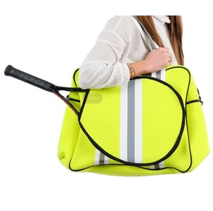 Muestra gratuita de bolsa de raquetas BSCI, bolsa de raquetas de tenis impermeable personalizada de gran capacidad, bolsa deportiva de poliéster. - Product Image 1
