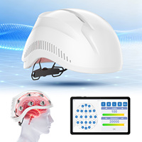 Casque de photobiomodulation cérébrale Suyzeko, dispositif d'entraînement au neurofeedback à 21 canaux pour l'analyse QEEG et le soutien à la neuromodulation