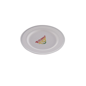 Areca Disposable Plastic Plates Disposable Party/Restaurant/Home/Romantic Disposable Coating Areca Palm Leaf Stripe Ps Plastic Bowls Plates
